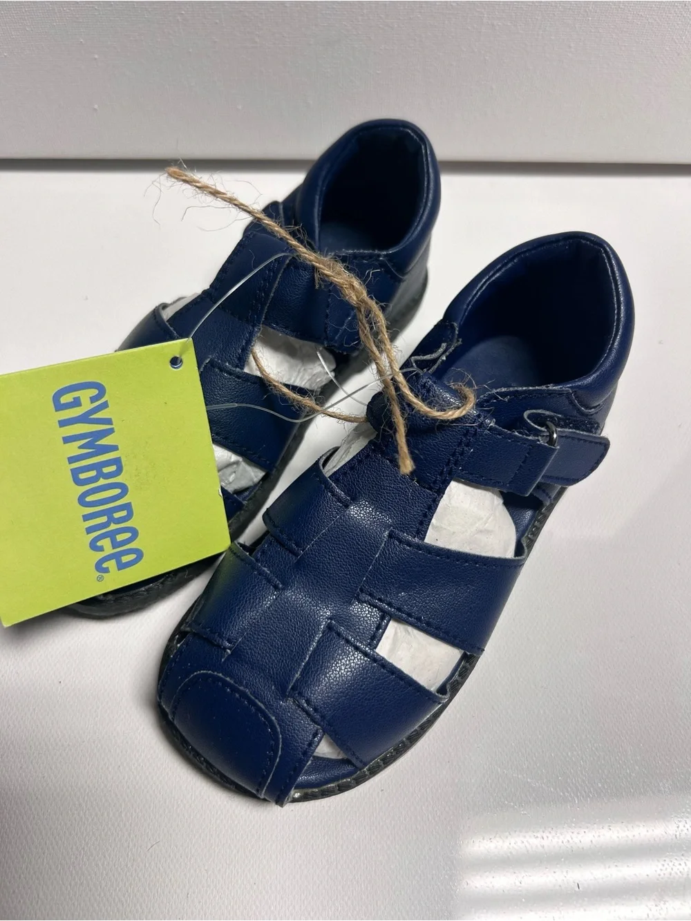 navy blue Gymboree fisherman sandals Boys Size 8